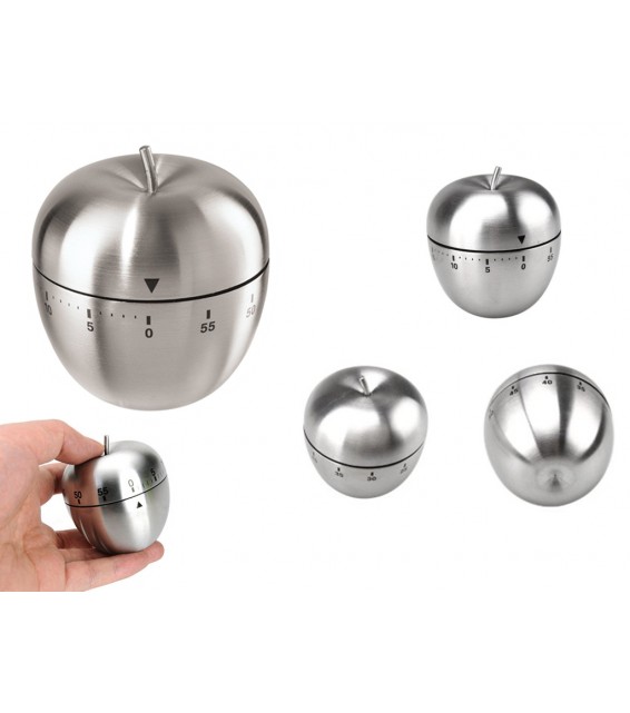 Apple Shape Stainless Steel Kitchen Timer