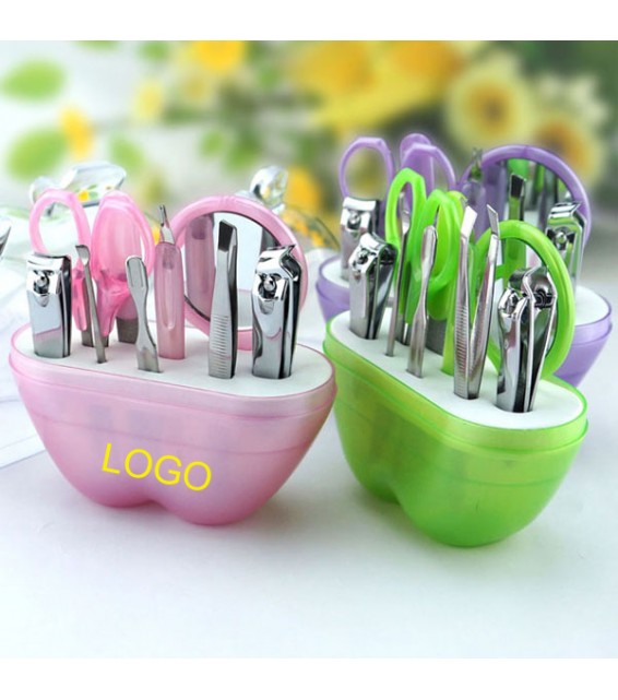 9 Piece Nail Care Personal Manicure & Pedicure Sets
