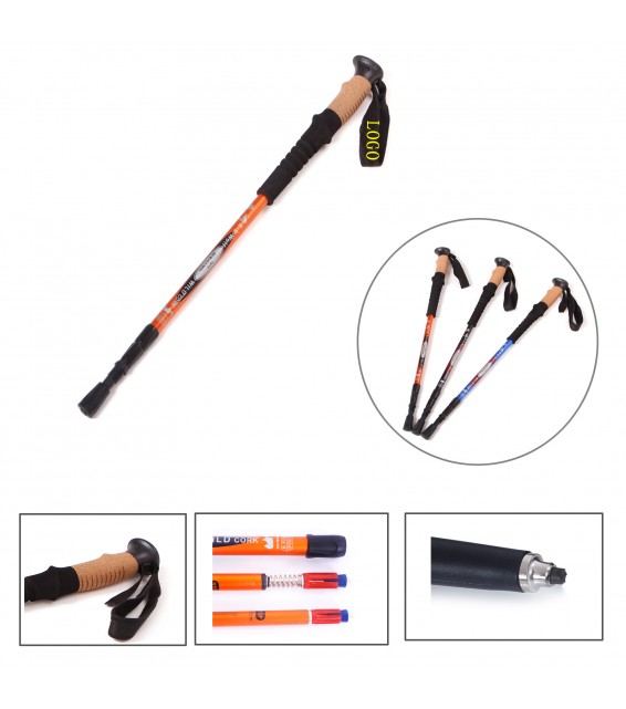 Anti Shock Trekking Trail Poles for 3 joint