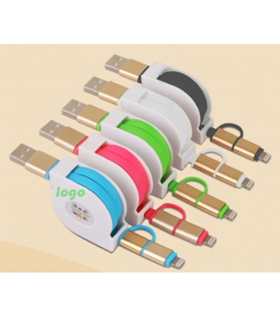 2 in 1 Telescopic Line Micro USB