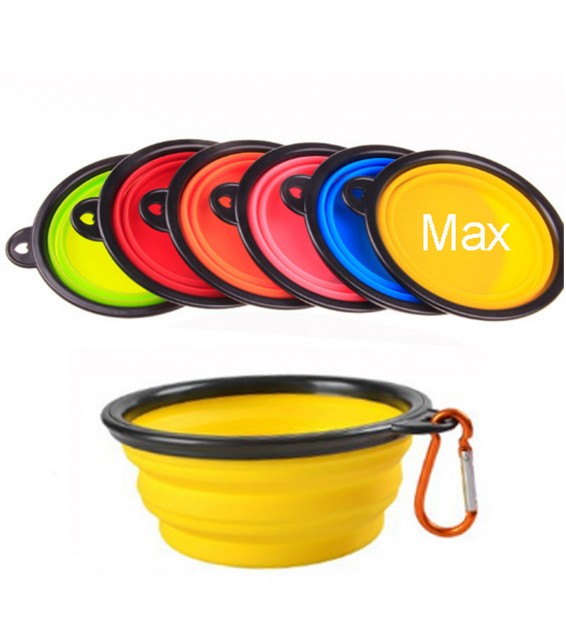 Collapsible Silicone Pet Bowl Pet Food  Dish