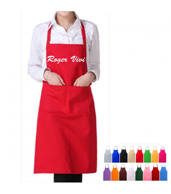 Waterproof Kitchen Aprons With 2 Pockets