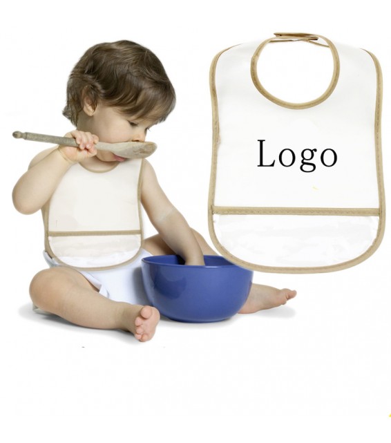 Baby Bib with leakproof pocket