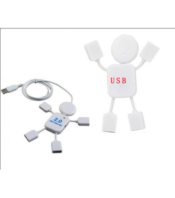 4 Ports USB 2.0 Hub White