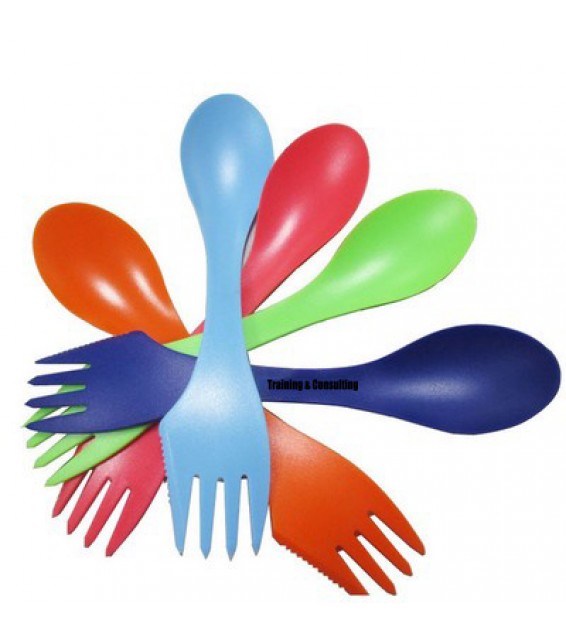 3 in 1 Multi-functional Plastic Sporks